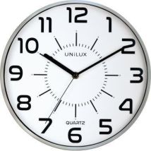 Wanduhr Pop 30 cm – Quarz-Uhrwerk – geräuschlos – metallgrau – analog – Batterie (1 x AA)