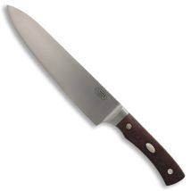 Coltello Da Cucina Fallkniven Alpha In Acciaio Laminato Cos E Con Lama Di 20 Cm, Con Micarta Marrone Mango In Un Astuccio Di Legno