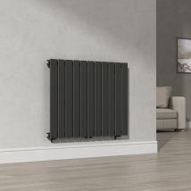 [neu.haus] - Designheizkörper Nore Schwarz 60x80cm Einlagig 616w