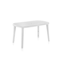 Tavolo Da Giardino Shaf Cancun Resina 140x80 Cm Impilabile
