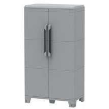 Frottee-Kleiderschrank aus Harz – 78cm x 43cm x 143cm – winddichte Metallscharniere – höhenverstellbare Füße – max. Kapazität 160kg