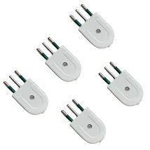 Set 5 Spine Volanti 10a 2p+t Bianca Maschio Standard Italiano 250v - Gloca