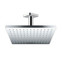 Vernis Shape Bathroom Ceiling Mounted Shower Drench Head Square Chrome - Hansgrohe