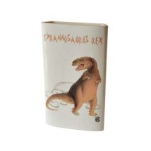 Umidificatore In Ceramica Largo Dinosauri- Cm.12,5x3x20,5h. - 3 Pezzi Il Coccio