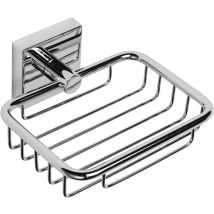 Croydex - Flexi-fix Soap Basket Dish In Chrome For Sink - Chester