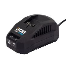 JCB – 18V 2.4A Fast Charger – Compatible with JCB 18V Lithium-ion Batteries – Quick Charge Time – 3 Year Warranty