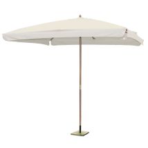 Fraschetti - 3x3 Mt Gartenschirm Mit Holzstangen Und Blatt Mit Bordell 50 Mm Garten Deluxe Sammlung