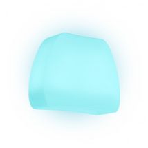 Pot De Fleurs Lumineux Angulaire En Résine 57x31 Cm H Led Bleu Mod. Heart Led 50 Led Bleu