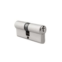 Cilindro A Profilo Europeo "r15" 35x35mm In Ottone Nichelato (include 3 Chiavi Dentate)
