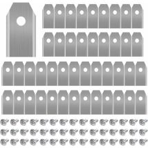 45 Cuchillas De Titanio Para Todos Los Cortacéspedes Robóticos Husqvarn/automower/yardforce/gardena (3g-0,75 Mm) Con 45 Tornillos, Cuchillas De 
