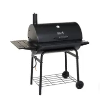 Barbecue A Carbonella Carbone Con Affumicatore Coperchio Bbq Griglia Ghisa