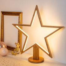 Stern Mit Sockel, H55 Cm, Warmweiße Led