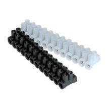 Tekox - Regleta De Conexión De 12 Polos De 16 Mm² (450v 76a) Color Blanco