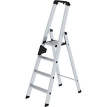 Escalera Munk de 4 peldaños planos – Altura total 1600 mm – Capacidad de carga 150 kg – Diseño ergonómico y antideslizante