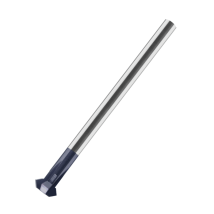 VHM-Entgrater 90° TIALN HA 8 mm – Werkzeug für präzises Entgraten – 3-4 Zähne – Drallwinkel 0° – DIN 6527 kurz