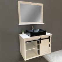 Byca - Set Mobili Da Bagno - Authentica - Set Di Mobili - Bianco - 93x51x62cm