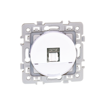 Eur’ohm 60272 Square-rj45-stecker, Cat6, Grade 3, Multimedia, Stp, Weiß