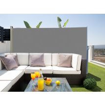 Rideau De Terrasse 1.60x3m Gris Anthracite