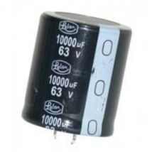 Condensateur Électrolytique 10000uf 63v 105âoc Dimensions 35x50mm 2pin 10000mf63v105