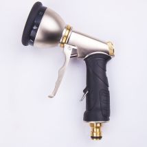 Pistolet À Eau De Lavage De Voiture Multifonctionnel Galvanoplastie 9 Fonctions Arrosage Jardin Forêt Pulvérisation Alliage De Zinc Haute Pression 