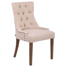 Esszimmerstuhl Aberdeen Stoff Creme Antik-hell