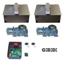 Kit automazione cancello battente interrato – 2 operatori GROUD – Centrale di comando F4 – 2 canali DRS4332 – 2 radiocomandi MAKO