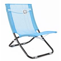 Faltbarer Strandstuhl – Türkisblau – 58 x 47 x 61 cm – 100 kg – Stahl