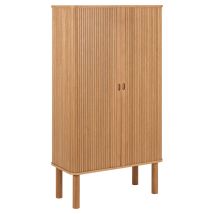 Langley Vitrine 2 Schiebetüren – Eichendekor – 20 kg