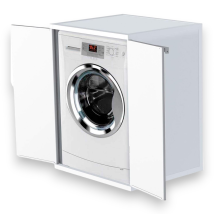 Armario De Resina Con 2 Puertas Cubriendo Lavadora 68,5x64,5x88h Cm