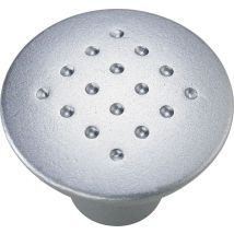 Möbelknopf Zinkdruckguss Aluminium-optik Ø 33,0 Mm - 1 Stück Möbelbeschläge - Hettich