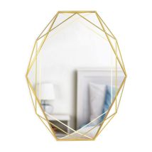Umbra - Specchio Da Parete A Forma Di Prisma 56,5x42,5x8,3cm Oro