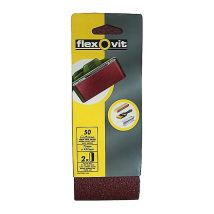 Banda Lija Madera P- 80 75x457mm Blister 2 , Banda De Tela De Óxido De Aluminio Para Fijadoras De Banda. - Tamaño: 75x457. - Grano: 80. - Grosor: 
