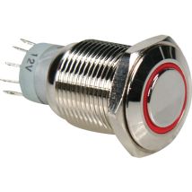 Cherry Switches - Velleman R1610r Interruptor Eléctrico Interruptor Pulsador Níquel, Rojo
