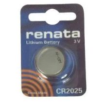 Batteria A Bottone Renata Cr2025 Litio 3 Volt 165 Mah