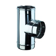 Raccordo A "t" 93° Mf In Acciaio Inox D. 80 L244 Mm