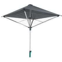 Wäscheschirm Linoprotect 400 Mit Wasserdichtem Dach, Wäschespinne Verlängert Die Outdoor-trockensaison, Wäscheständer Aus Aluminium Inkl. Bodenhülse -