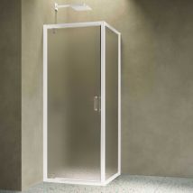 Siro - Box Doccia Ad Angolo 80x90 Cm Con 1 Anta A Battente