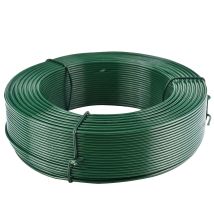 Alambre plastificado 2 mm x 100 m – Ideal para fijar vallas y sujetar plantas – Tenax