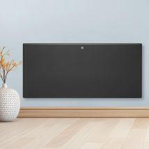 Purus - 1800w Electric Heater Wall Mounted Panel Radiator With Thermostat Lot 20 Grey