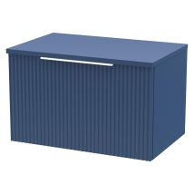 Regis - Bathroom Vanity Unit Wall Mounted Storage Cabinet Blue 600mm Drawer Modern