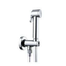 Set de ducha higiénica de inodoro de pared con tope – 69051 – ABS – Manguera 125 cm