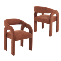 Wahson Office Chairs - Wahson Chaise De Salle À Manger En Chenille Chaise De Cuisine Lot De 2 Avec Dossier Incurvé, Chaise Dîner Moderne Pour Cuisine/