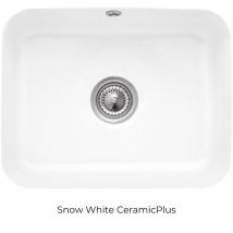 Villeroy&boch - Villeroy Et Boch Cisterna 60c Snow White Ceramicplus Fregadero De 1 Seno Con Vaciador Manual