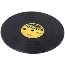 Schallplattenuntersetzer - Schwarz - Durchmesser 15 Cm