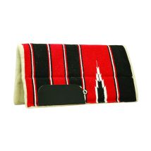 Gris Noir Rn1-ltc - Assise Western Rembourrée En Tissu Navajo Et Pure Laine Avec Inserts En Néoprène