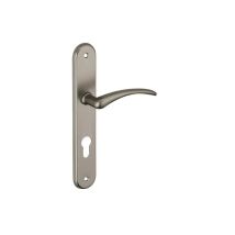 Thirard - Türgriff Selen, Alu Nickel Satiniert, E195, Mit Zylinderloch