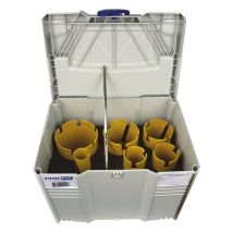 Juego de sierra trépano largo ProFit – 7 piezas – Carburo – Ideal para madera, MDF, concreto, cartón yeso y plástico