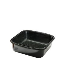Padella Quadrata Riess Mini Profi 22x22cm Smaltata Nera