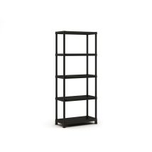 Estante Plus 60 negro – Balda modular resistente a la humedad – 80 x 40 x 187 cm