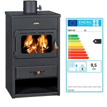 Estufa De Leña Prity K1 – 9,5 Kw, Negro Grafito, Clase A, Diseño Compacto